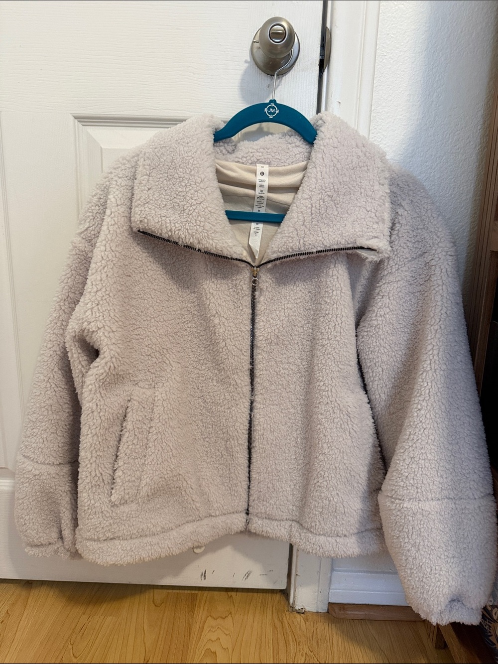 lululemon athletica Cream Sherpa Zip-Up Jacket